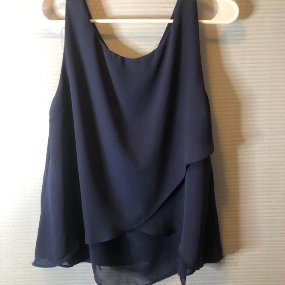 Navy Tank Top Blouse